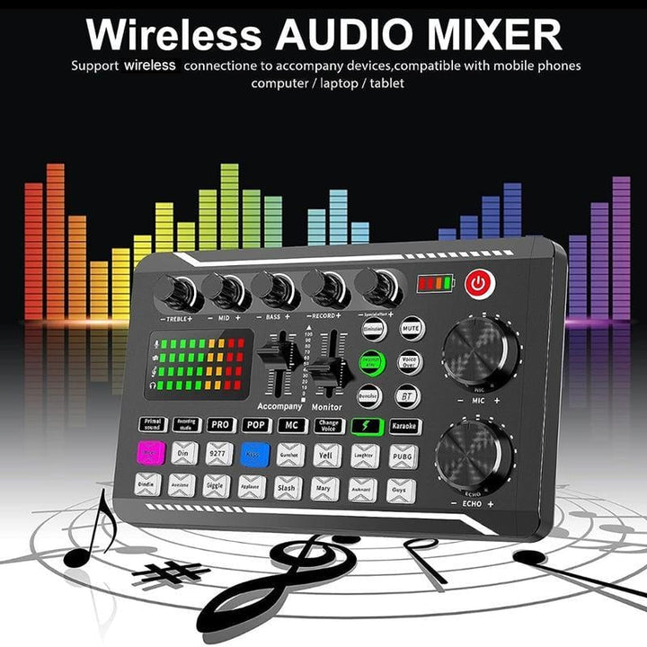 Live sound card with DJ mixer effects & voice changer | Bowlift