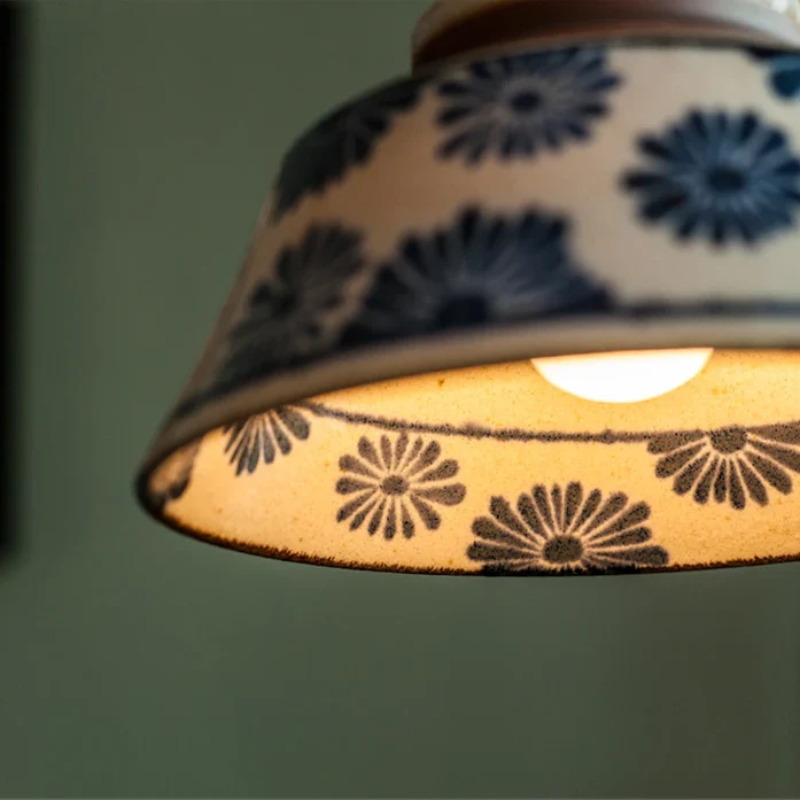 BowLift | Retro Japanese Pendant Light Made of Ceramic