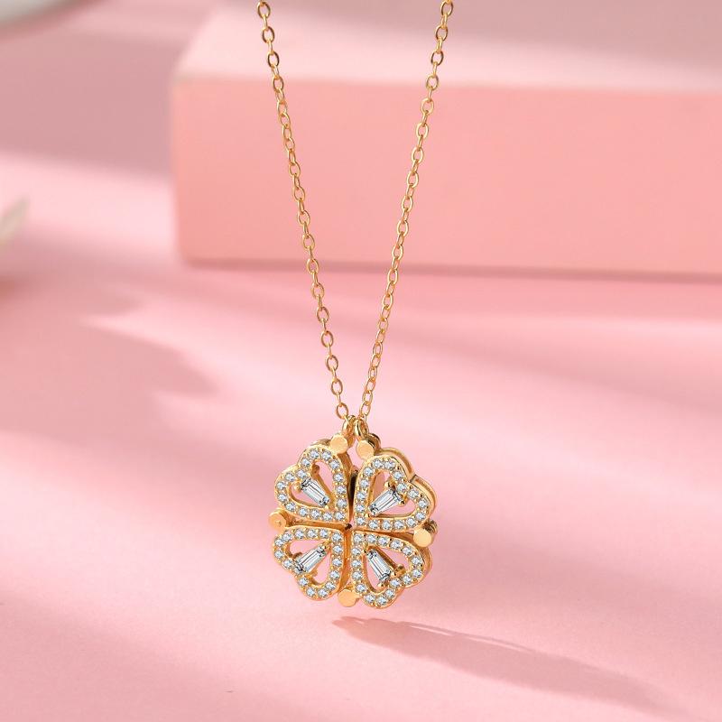 BowLift | Hollow Four Leaf Clover Necklace
