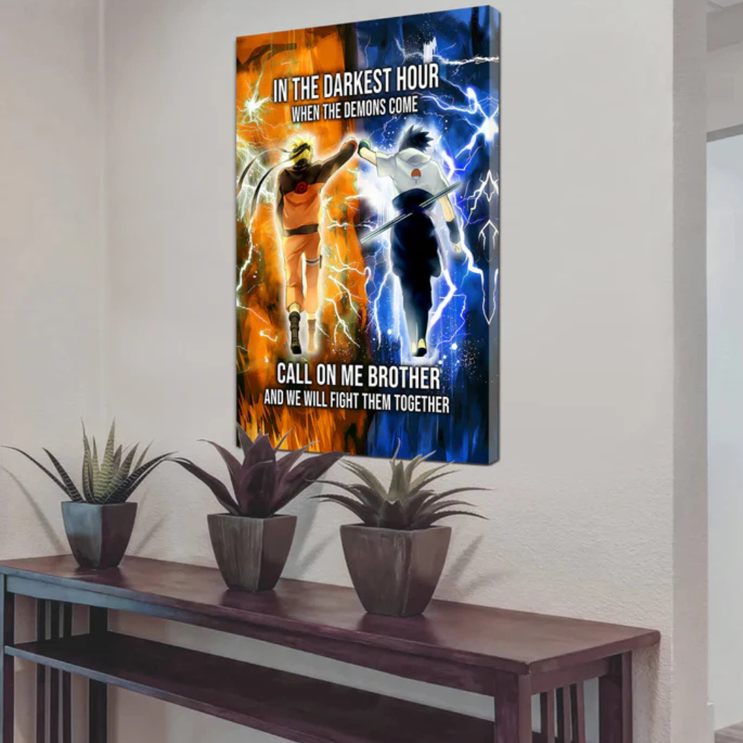Brotherhood Strength Canvas Wall Art | Bowlift