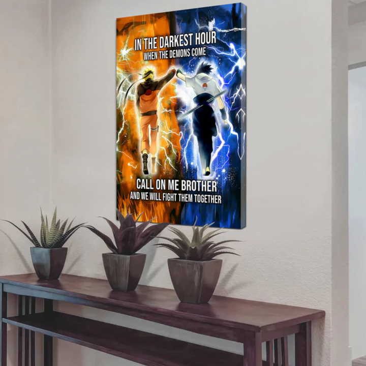 Brotherhood Strength Canvas Wall Art | Bowlift