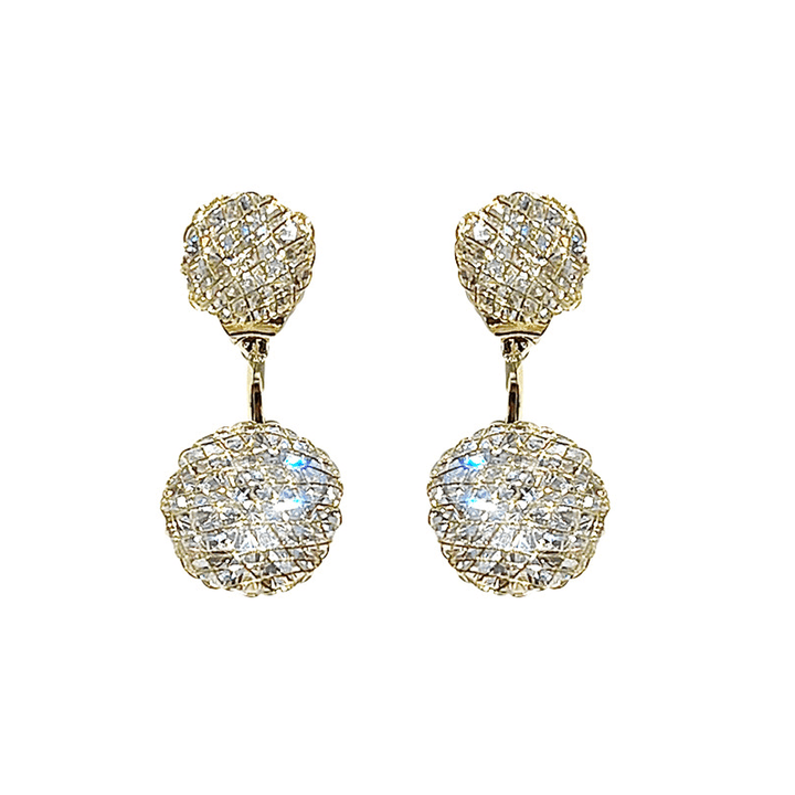 BowLift | Simple Hollow Diamond Ball Earrings