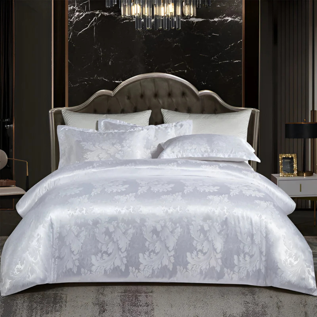 BowLift | Lovely Satin Duvet Cover with Floral Print