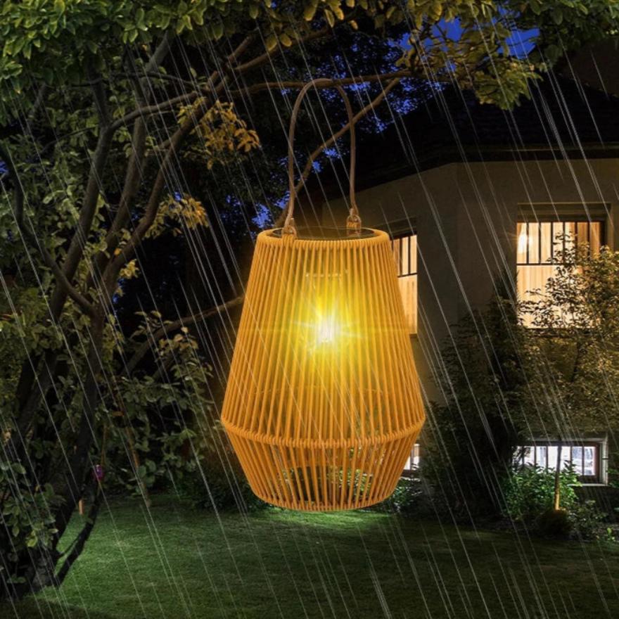 BowLift | Solar Outdoor Handwoven Garden Lamps | Waterproof Landscape Light for Villa & Terrace Decoration - Alpho