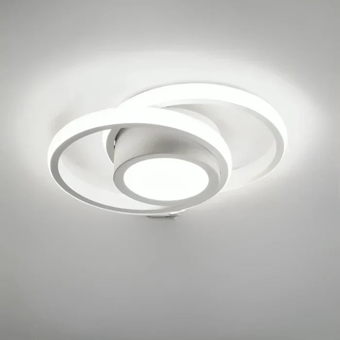 BowLift | Modern LED Ceiling Lamp with Double Ring Design - Twilight Rings