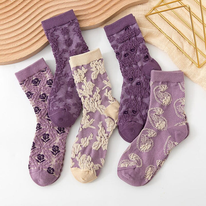 BowLift | Women's Floral Cotton Socks (10 Pairs)