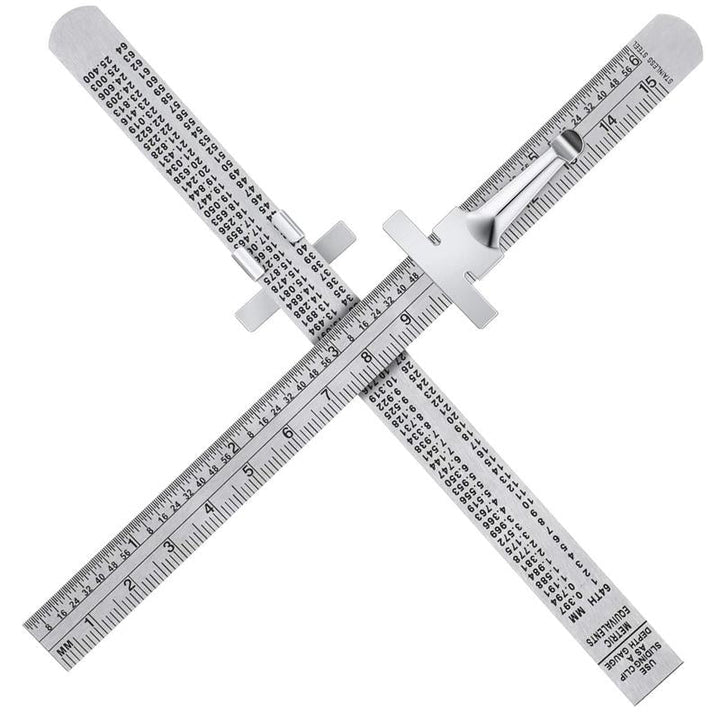 BowLift | Stainless Steel Ruler with Removable Clip