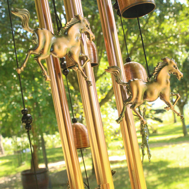BowLift | Retro Bronze Horse Wind Chime