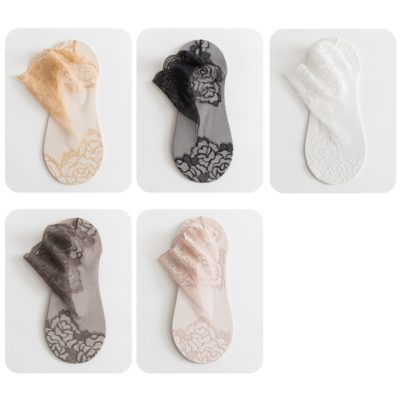 BowLift | Non-slip lace socks for women