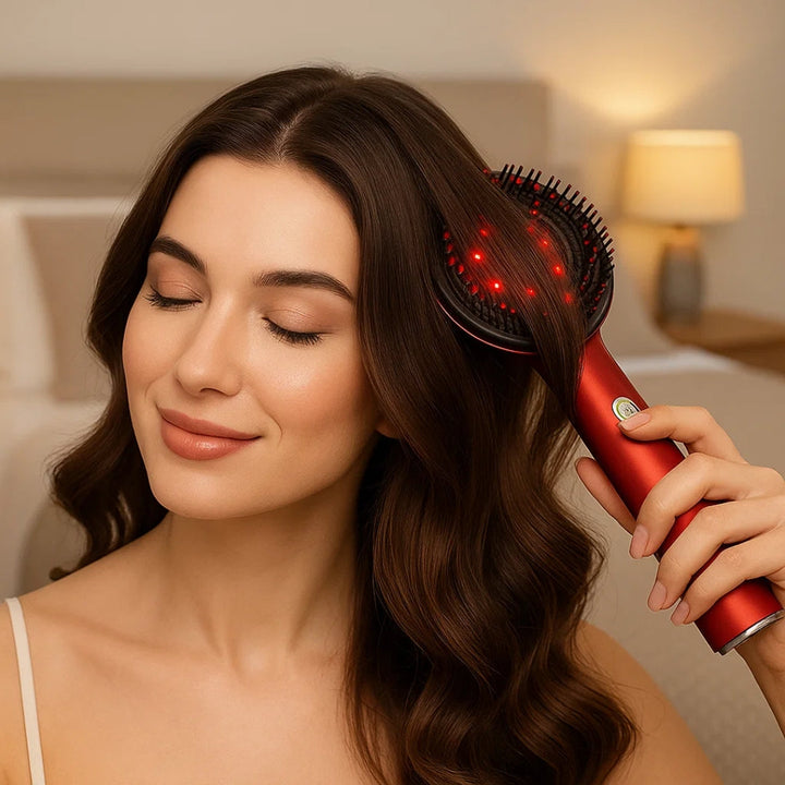 Red-Light Therapy – Rechargeable Hand-Held – Boosts Density for Thinning Hair – ThickerGrowth Bowlift