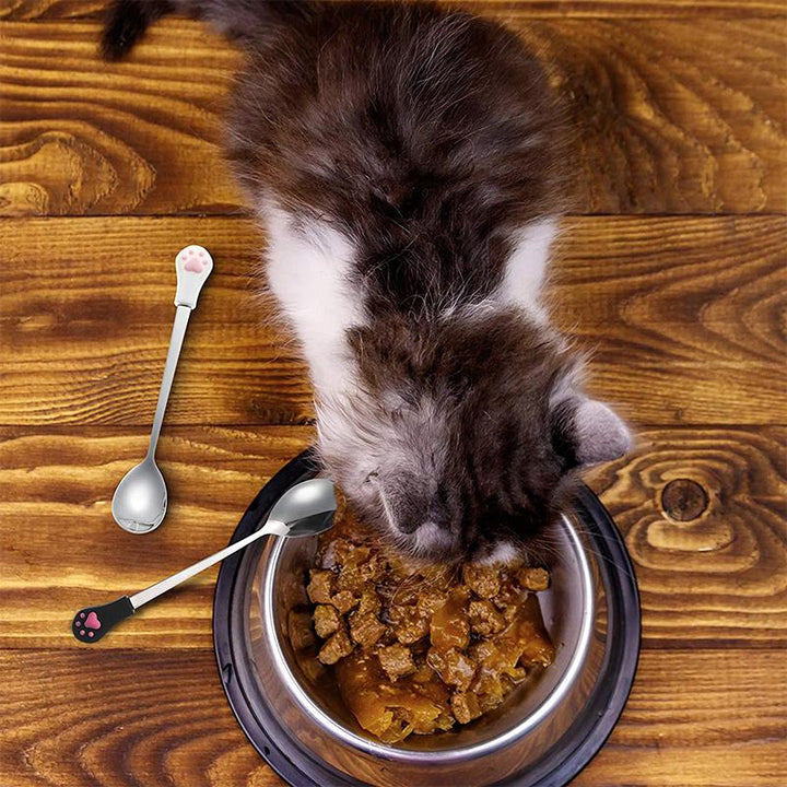 BowLift | Stainless Steel Spoon for Food with Cat Claws