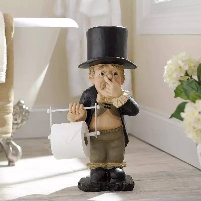 Gentleman Paper Towel Holder Decoration | Bowlift