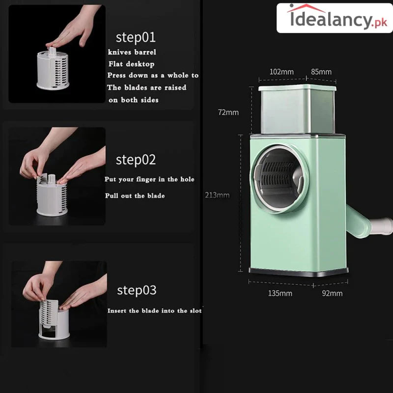 Multifunctional Vegetable Slicer Cutter Chopper Bowlift