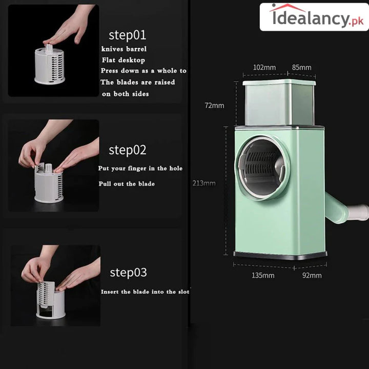 Multifunctional Vegetable Slicer Cutter Chopper Bowlift