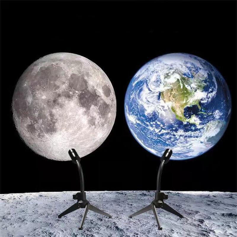 Moon Earth Projection LED Lamp | Bowlift