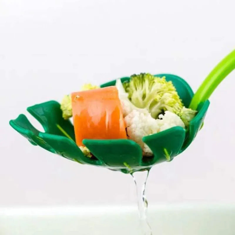 Green Leaf Colander | Bowlift