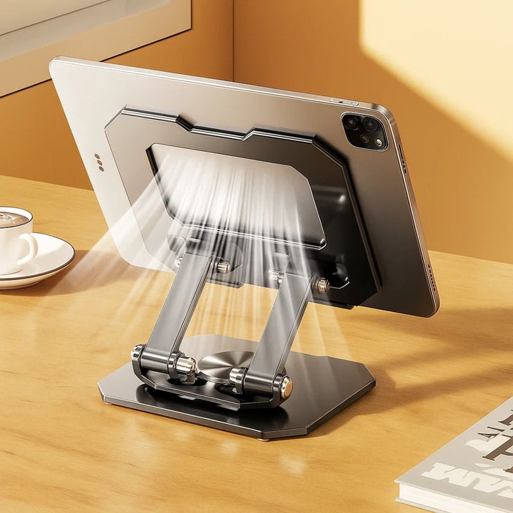 DeskEase | Adjustable Tablet Stand – Ergonomic Comfort – Foldable Anti‑Slip Design – Ideal for Work, Study, Travel & Video Calls Bowlift