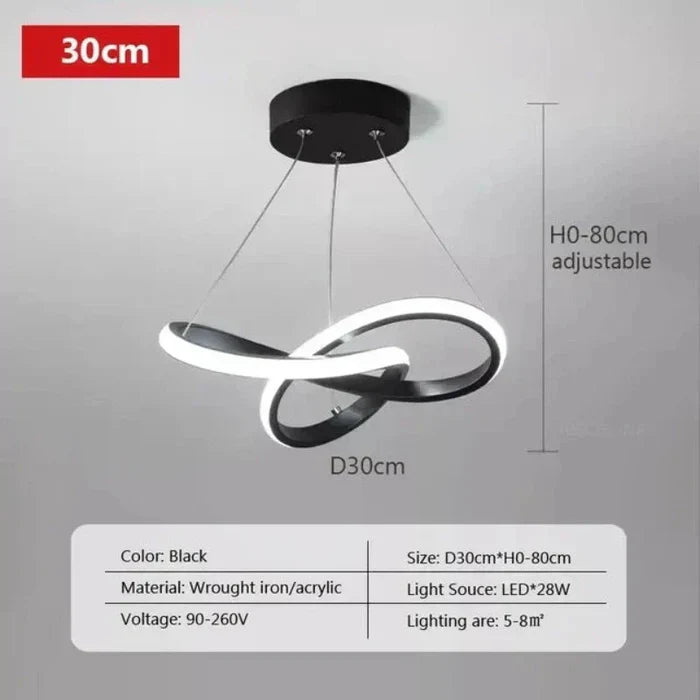 Modern LED Ceiling Lamp - WaveGlow | Bowlift
