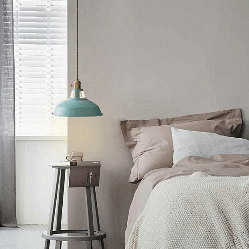 BowLift | Vintage pastel pendant lamp - Metallic elegance - Soft ambiance