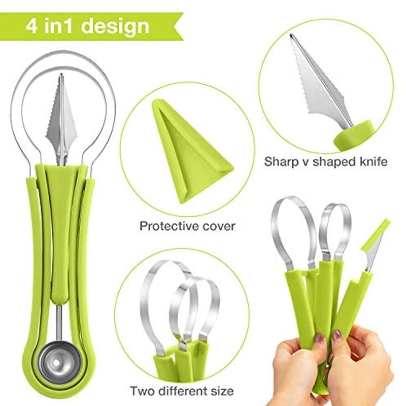 BowLift | 4 in 1 Stainless Steel Fruit Tool Set
