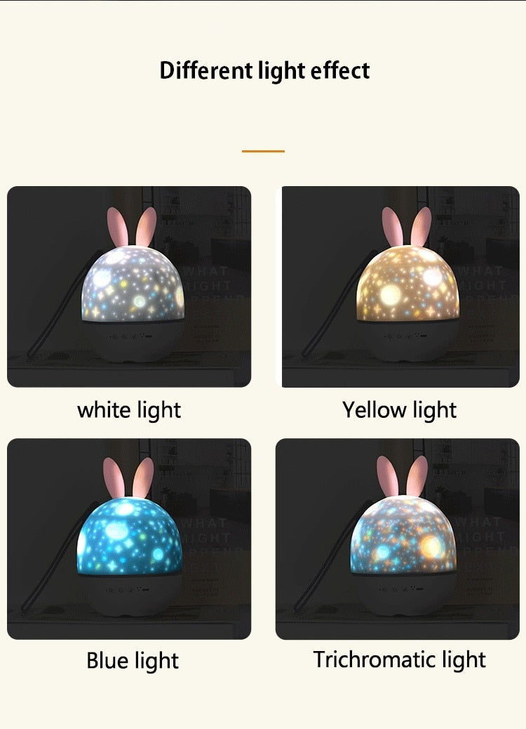 BowLift | LED Universe Stars Bunny Projector Night Light
