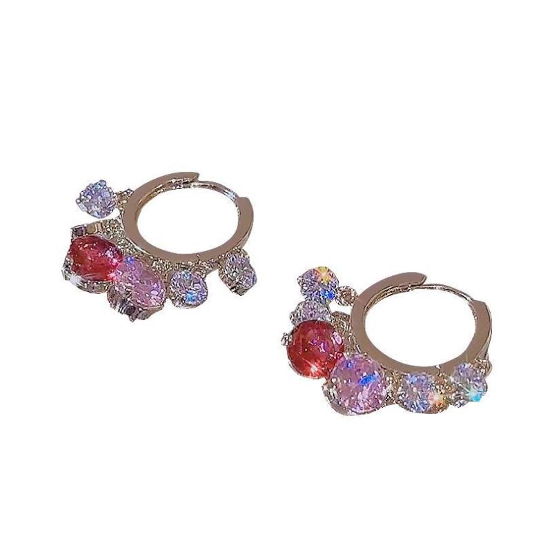 BowLift | Gold Glitter Colorful Zircon Earrings