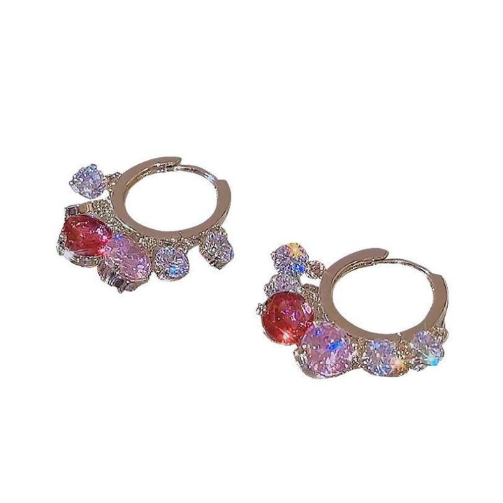 BowLift | Gold Glitter Colorful Zircon Earrings