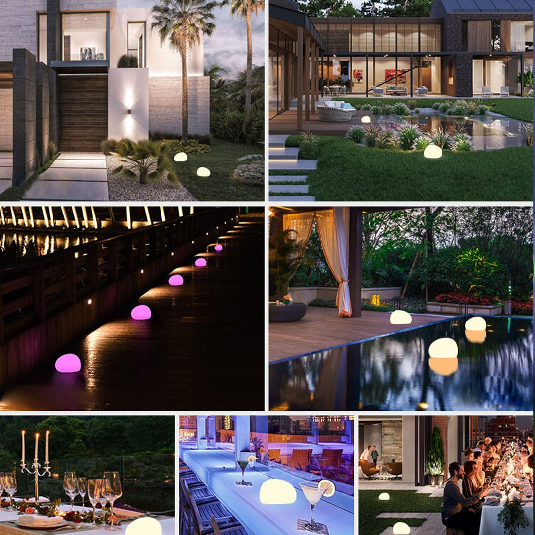 Solar Waterproof PE Spherical LED Outdoor Decorative Lawn Light | Bowlift