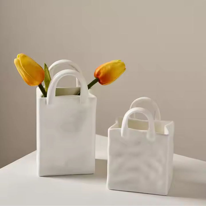 BowLift | Tote-Style Ceramic Vase