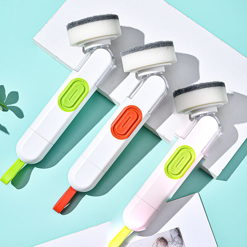 Multi-functional Long-handle Liquid-filled Cleaning Brush | Bowlift