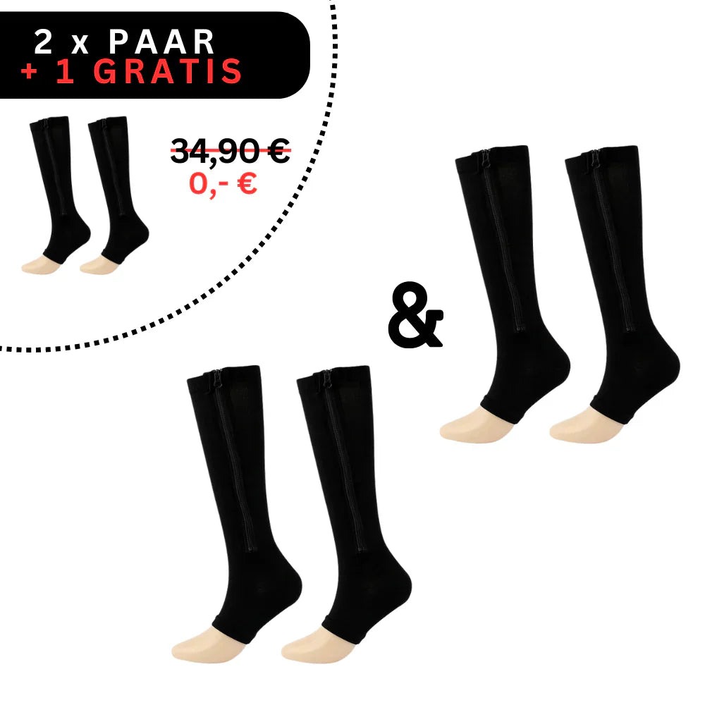 BowLift | Comfortable compression stockings with zipper
