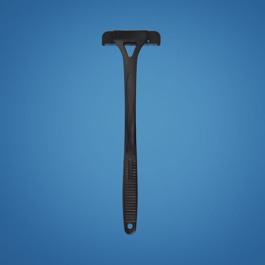 Extra-Long Handle Reach – Sharp Stainless Blades – Smooth Pain-Free Shave – Effortless DIY Grooming for Men Bowlift