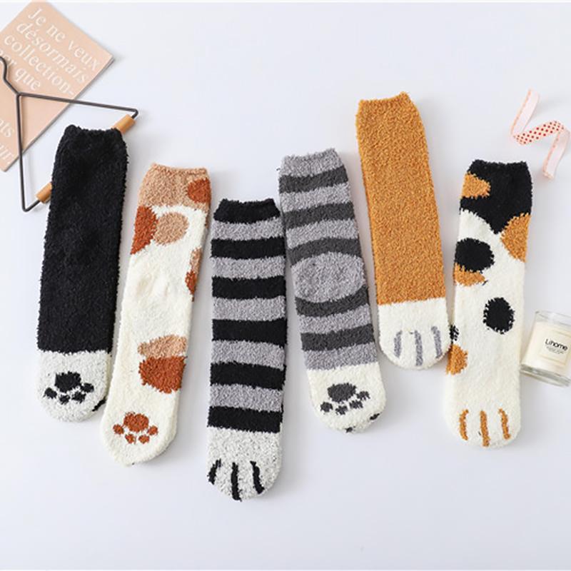 BowLift | Thick Warm Sweet Cat Paw Floor Socks