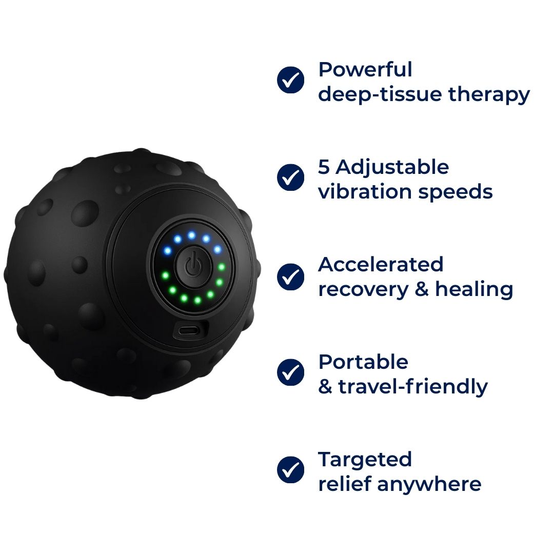 Deep-Tissue Muscle Relief – 5-Speed Vibration – Portable Recovery – Pain Relief & Faster Healing Bowlift