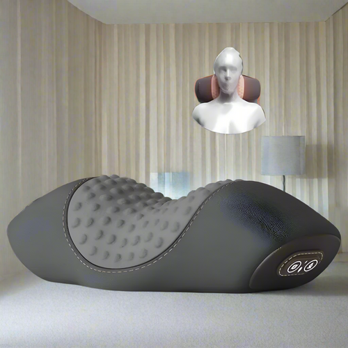 BowLift | Neck Relaxation Massager for Tension Relief & Stress Reduction - Portable Electric Neck Massager with Heat Therapy