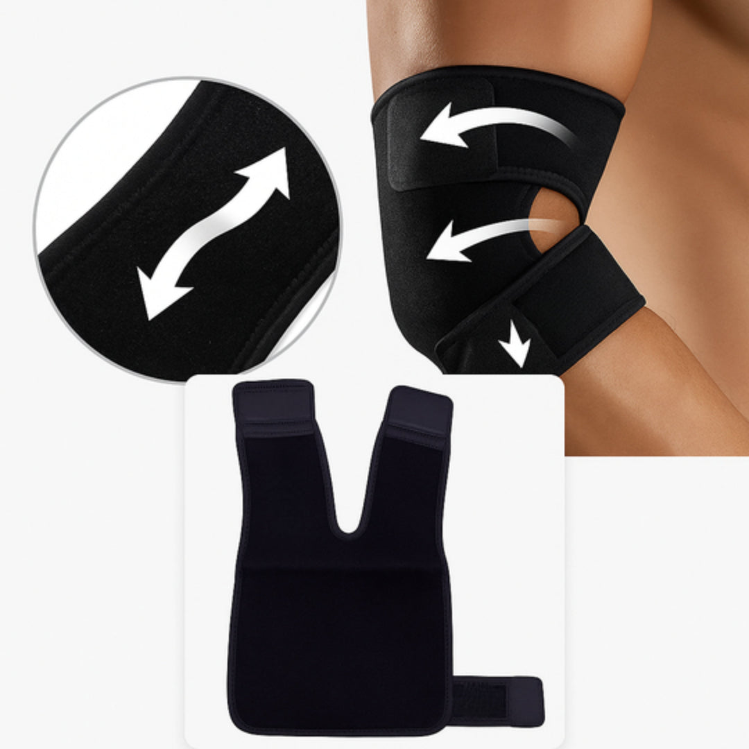 Adjustable Compression – Breathable Neoprene Strap – For Tennis Elbow & Daily Activities Bowlift