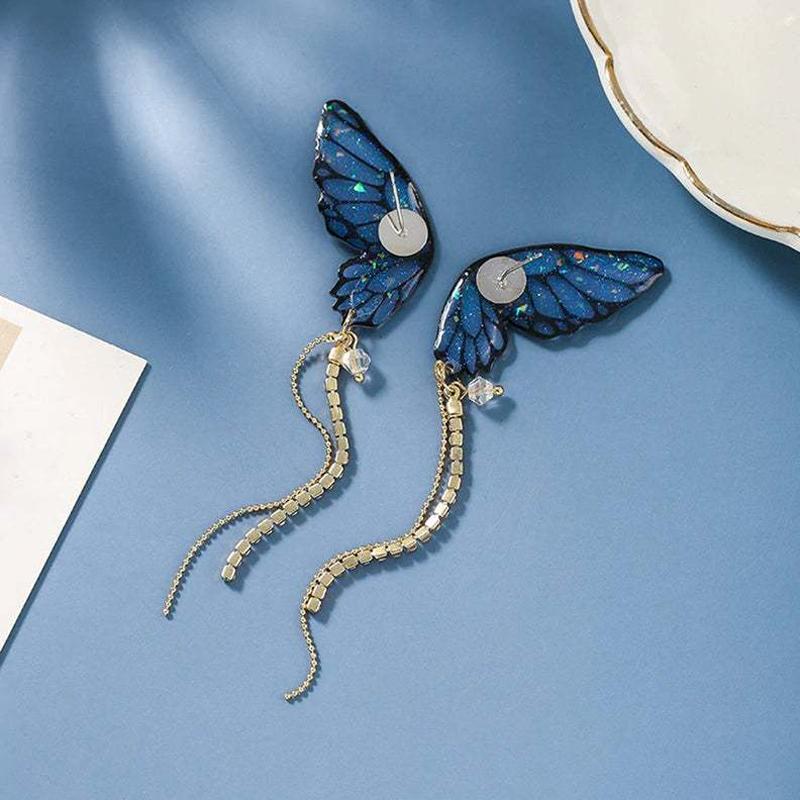 BowLift | Butterfly Fringe Long Earrings