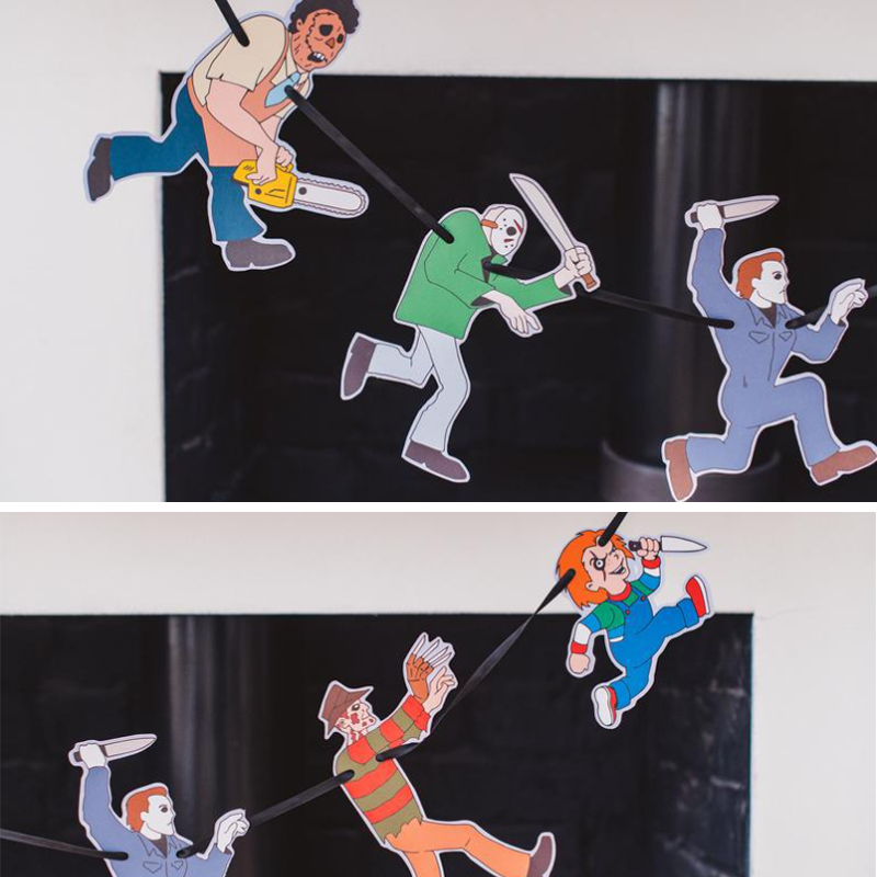 BowLift | Halloween Santa Carla Vampire Garland Horror Decoration