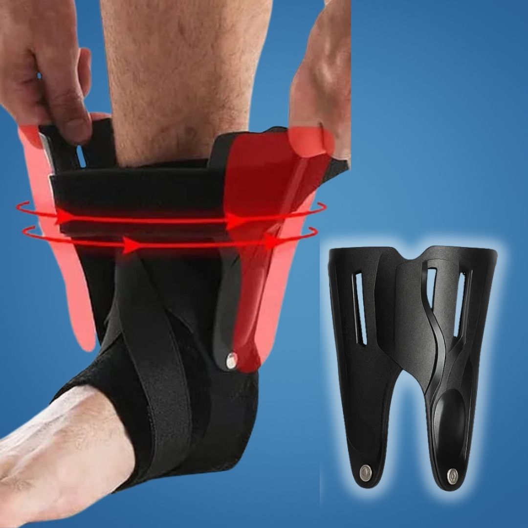 SteadyStep | Ankle Support Brace – Sprain Stabilisation – Soft Low-Bulk Support – Prevents Twisting – Speeds Recovery – Reduces Swelling Bowlift