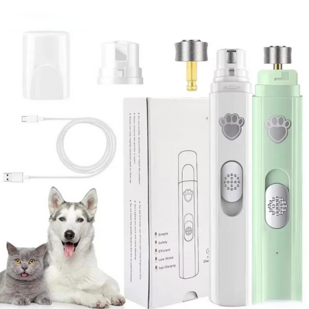 BowLift | Rechargeable Electric Dog Nail Grinder with Polisher Wheel for Small and Large Pets
