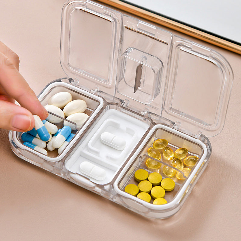 Rectangle Pill Case Organizer Container | Bowlift