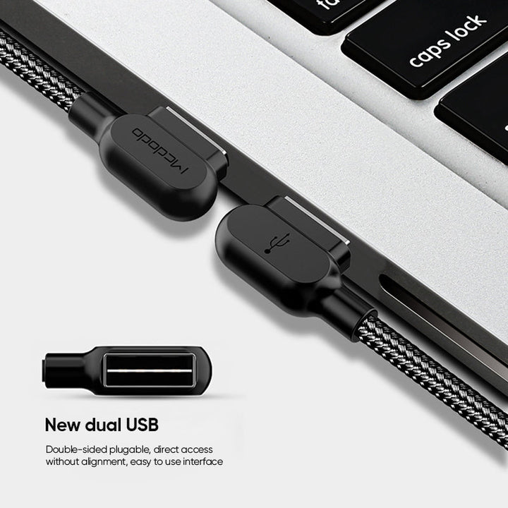 BowLift | L-Shaped Nylon Knitting Data Cable Suitable for iPhone