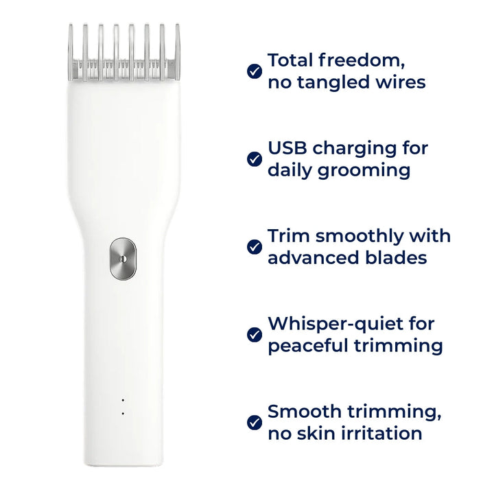 Rechargeable Freedom – Lightweight Ceramic Blade Design – Smooth Easy Trims for Men at Home or On the Go Bowlift