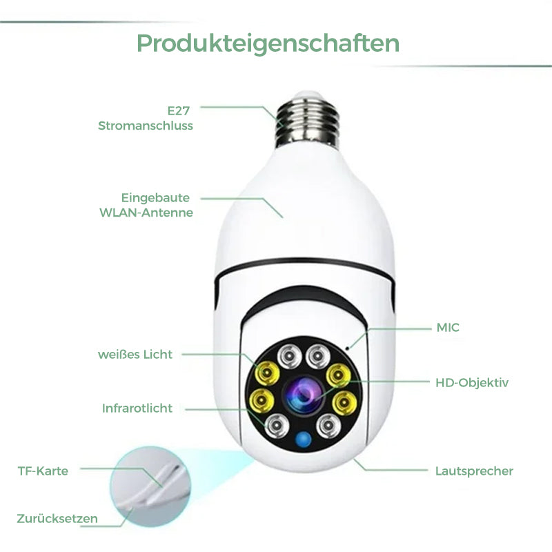 BowLift | Wireless WiFi Surveillance Camera with Bulb