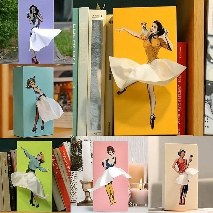 BowLift | Flying Skirt Tissue Box