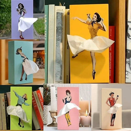 BowLift | Flying Skirt Tissue Box