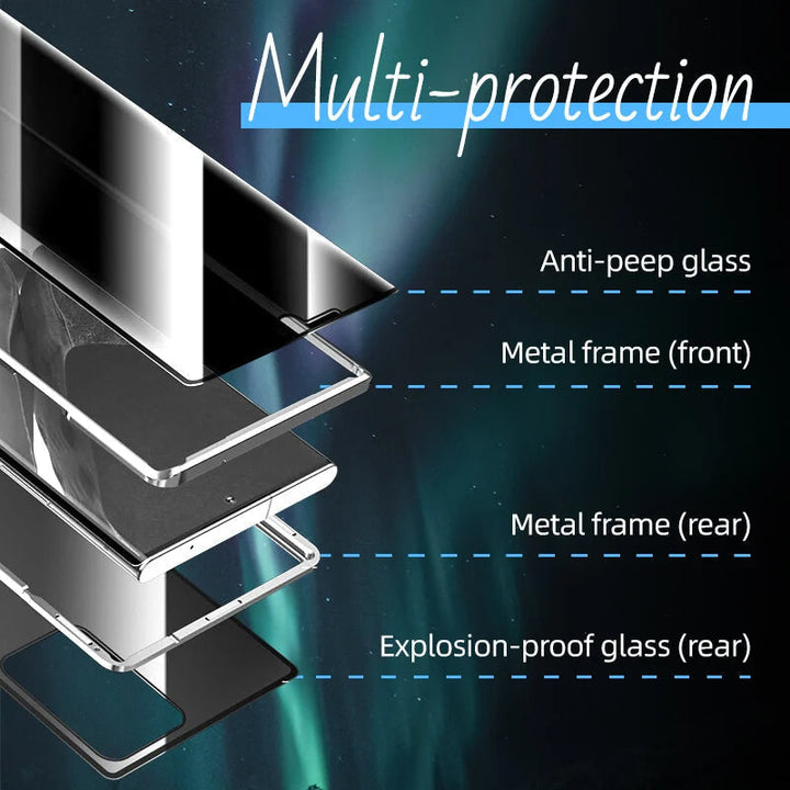 Magnetic Samsung Glass Case | Double-Sided Tempered Glass