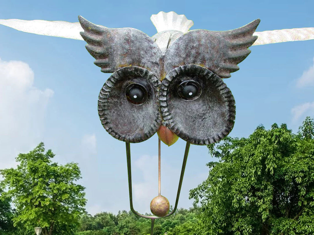 BowLift | WindGarden | Metal Garden Twirler Wind Spinner with Ground Stake – Weather Resistant Decor