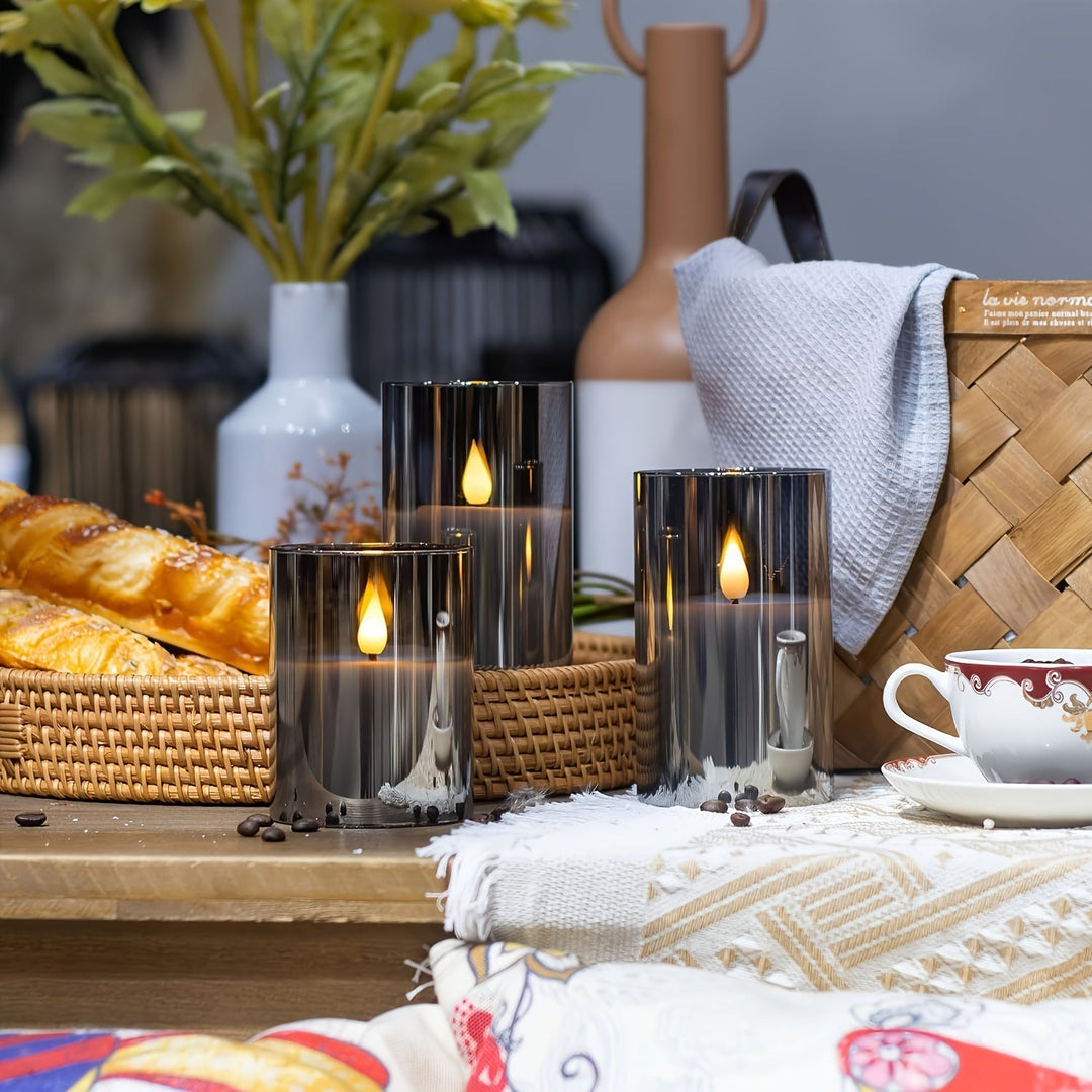 FlameFree LED Candle Set – Stylish Ambient Lighting for Indoor and Outdoor Bowlift