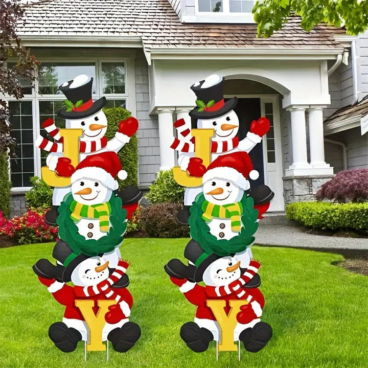 BowLift | SnowyPath - Festive snowman garden decorations